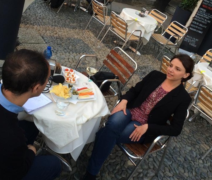 Pavia. Intervista rilasciata a Paul Moss di BBC tonight.
